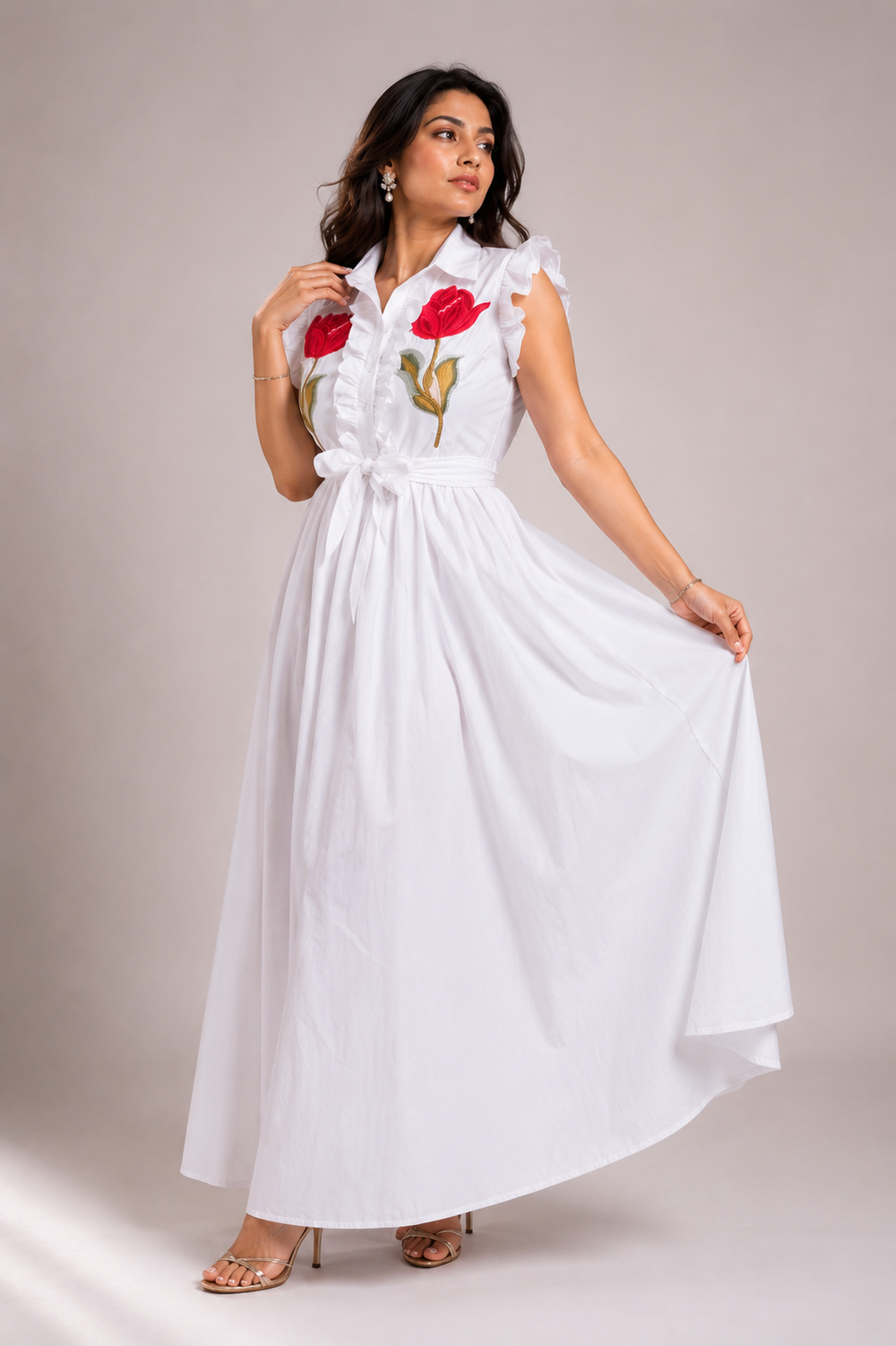 Ruffle Maxi Dress